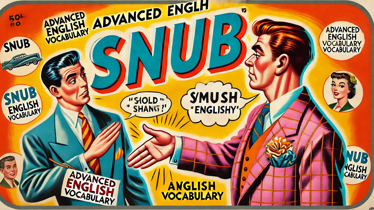 Vocabulary and Pronunciation "SNUB" Advanced English