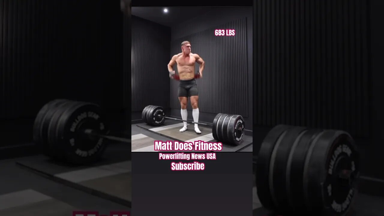 Matt Does Fitness: Extremely Powerful Deadlift, Must Watch #viral #short