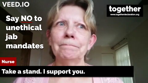 Nurse Janet: Say NO to vaccine mandates, say YES to bodily autonomy
