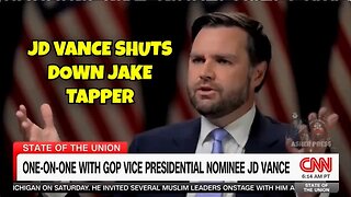 NEW: JD Vance shuts down a very emotional Jake Tapper over CNN’s constant coverage of hoaxes.