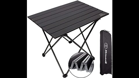 Naturehike Folding Camping Table - Portable Folding Table Compact Lightweight Small Folding Rol...