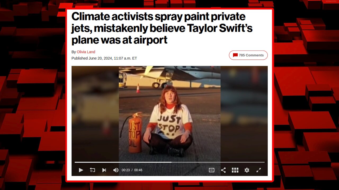 Climate Activists Try to Attack Taylor Swift's Private Jet