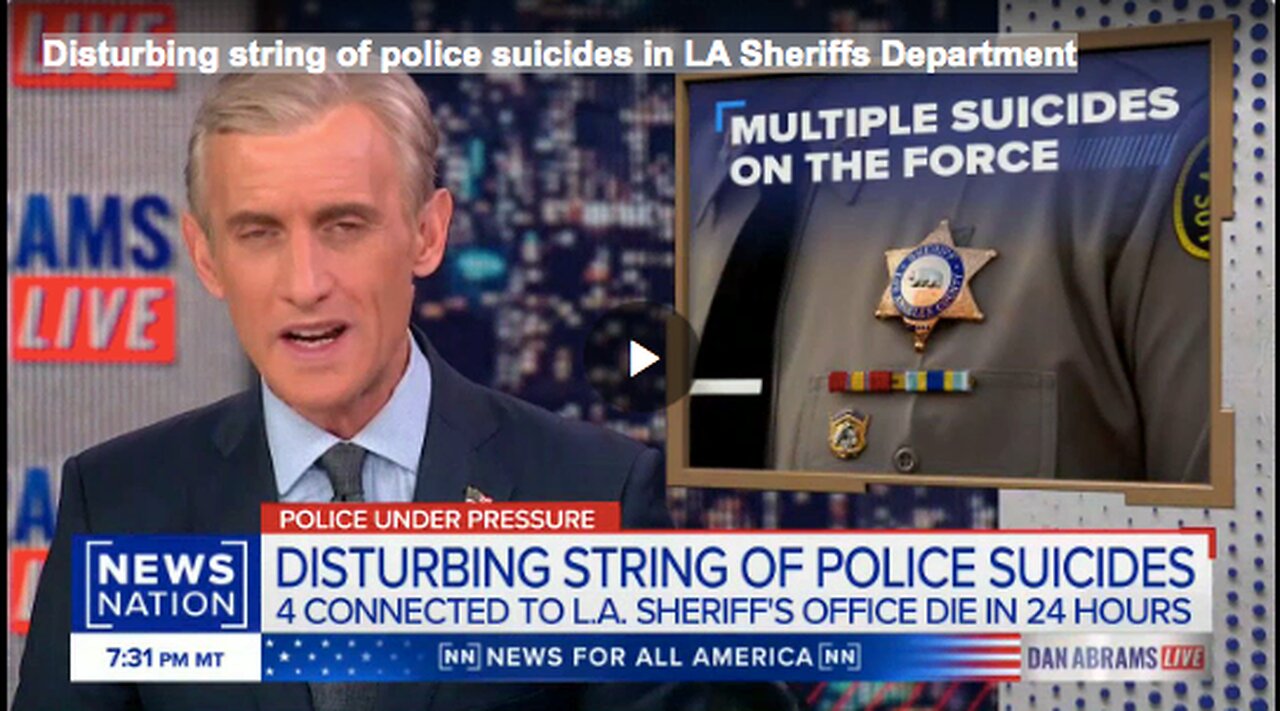 Disturbing string of police suicides in LA Sheriffs Department