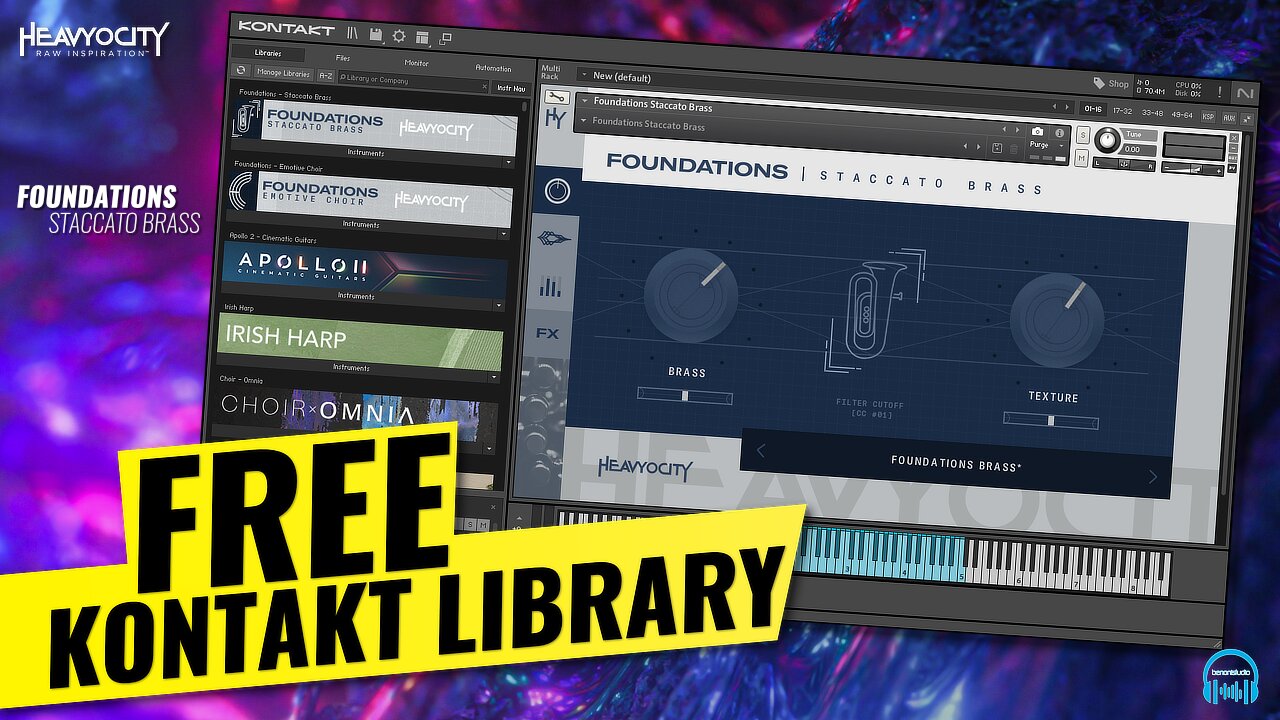 FREE KONTAKT LIBRARY 🔥 Heavyocity FOUNDATIONS Staccato Brass 📯