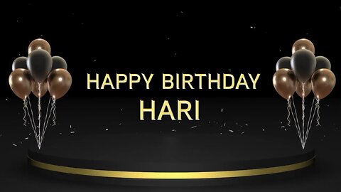 Wish you a very Happy Birthday Hari