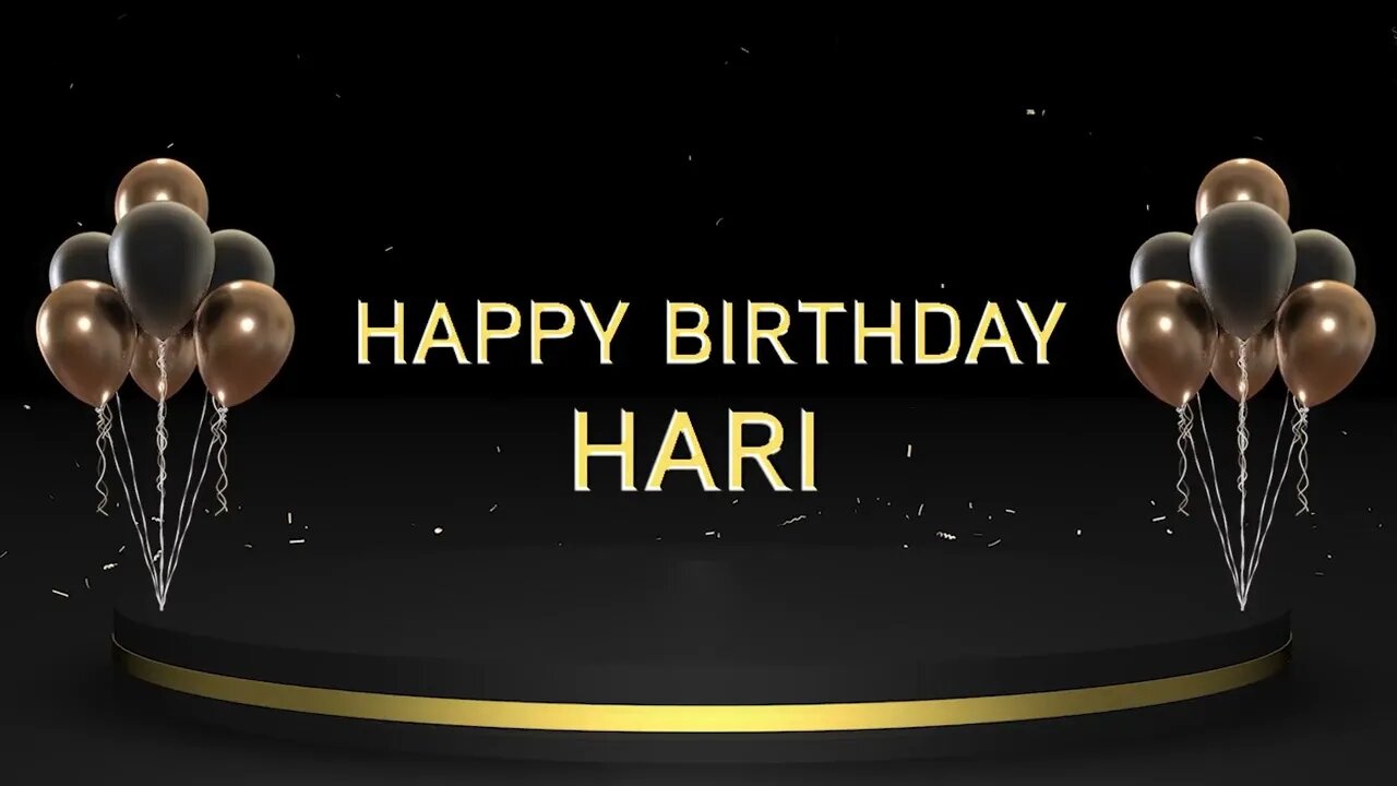 Wish you a very Happy Birthday Hari