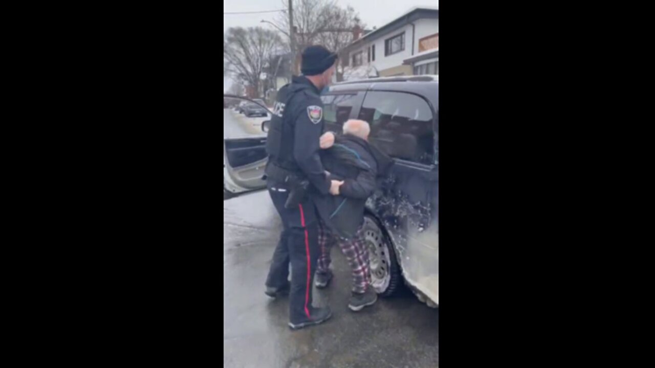 Ottawa Police arresting an old "terrorist" because he was blowing his car horn