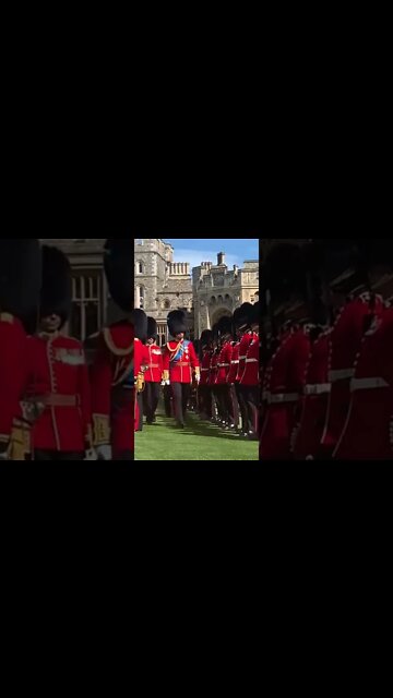 Prince William, Inspecting the Regiment for the Upcoming Trooping of the Color!