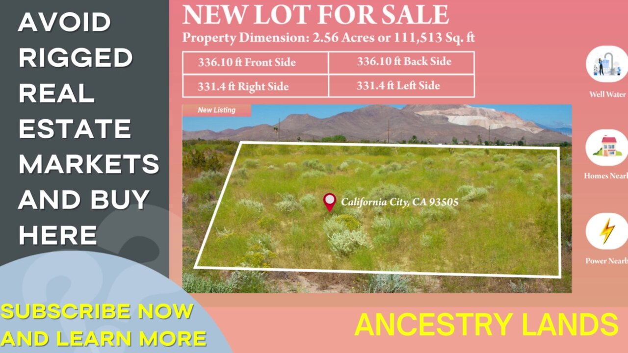 Your Piece of Paradise: Buy 2.56 acres Vacant Land to Build Your Dream Home near LA -Ancestry Lands