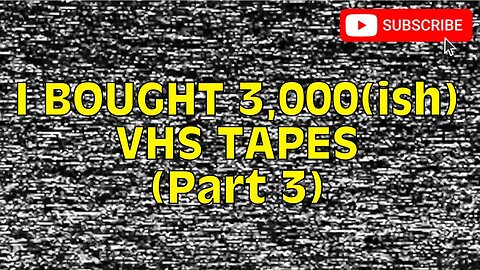 I BOUGHT 3,000(ish) VHS TAPES (Part 3) [#VHS #VHShunt #Haul #VHShunting #VHShaul]