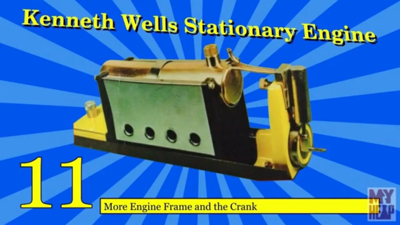 Kenneth Wells Stationary Engine - 11 - More Frame Work and the Crank Assembly