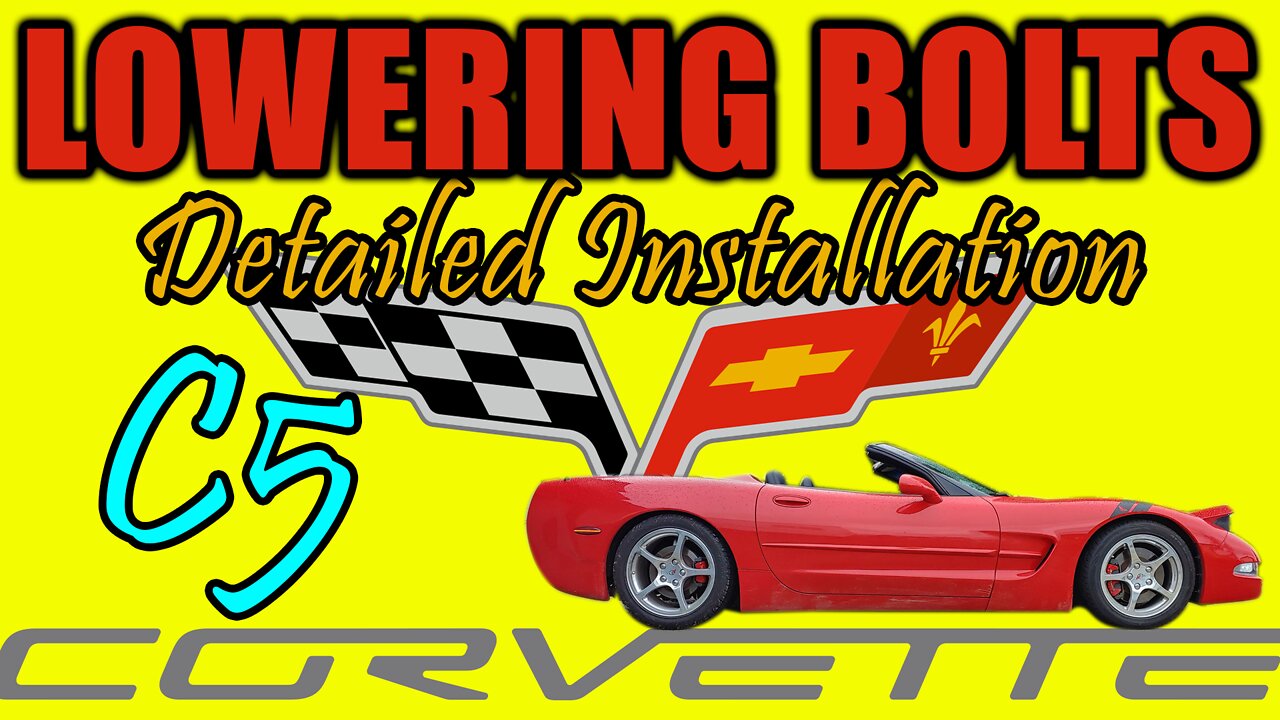 C5 Corvette Lowering Bolts Installation 1997-2004