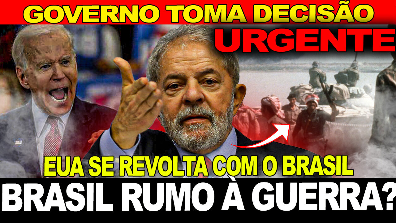 GOVERNO TOMA MAIS UMA DECISÃO !! BRASIL RUMO A GUERRA?!! ESTAMOS PERDIDOS...