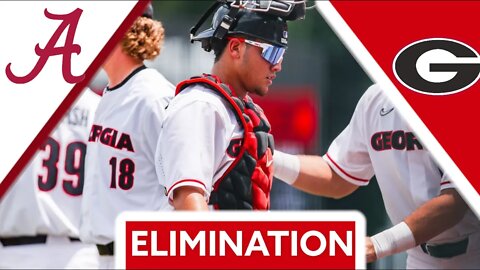 #11 Alabama vs #6 Georgia | SEC Tournament Elimination Game | 2022 College Baseball Highlights