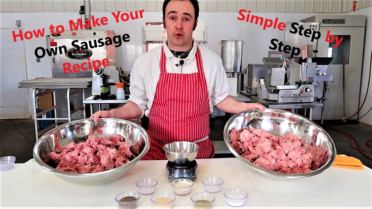 How to Make A Sausage Recipe. Spices, Binder, and Cures.