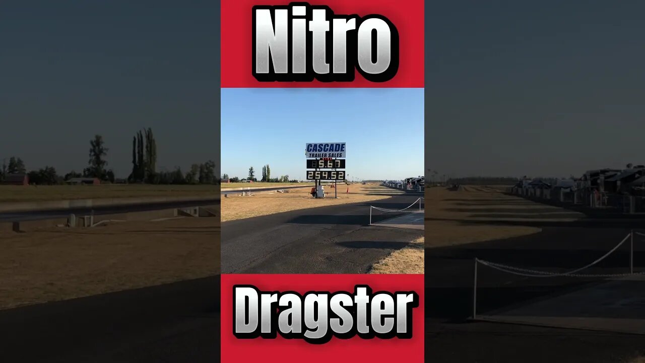 5.67 at 254.52 MPH Nitro Injected Dragster! #shorts