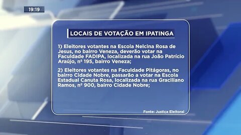 Ipatinga: Justiça Eleitoral altera locais de votação na cidade