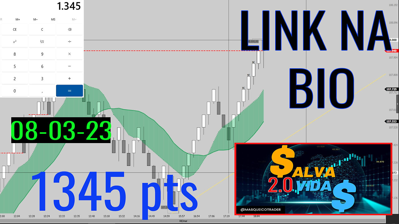 Entrada do Indicador Salva Vidas em 08/03/2023 - Masqueico Trader