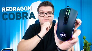 Mouse Redragon Cobra | 12400DPI e Custo Benefício! Unboxing e Testes