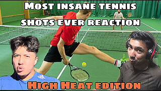 Most Insane tennis shots reaction