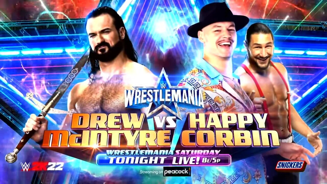 Drew McIntyre vs Happy Corbin - WrestleMania 38 (Full Match)