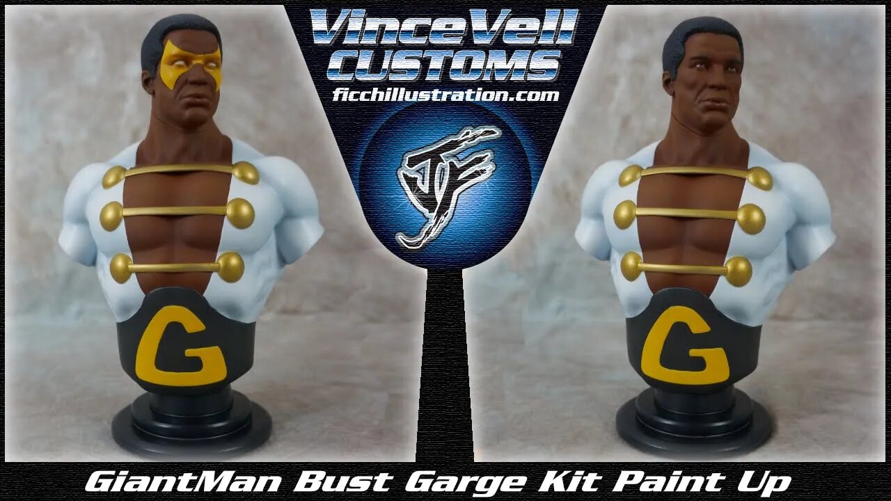 Giantman Bill Foster Garage Kit Bust Paint Up