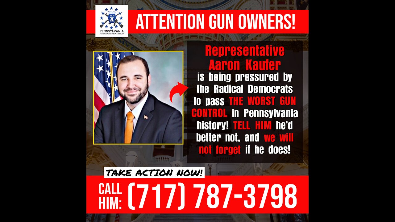 Aaron Kaufer - The Deciding Vote on Gun Control in Pennsylvania?