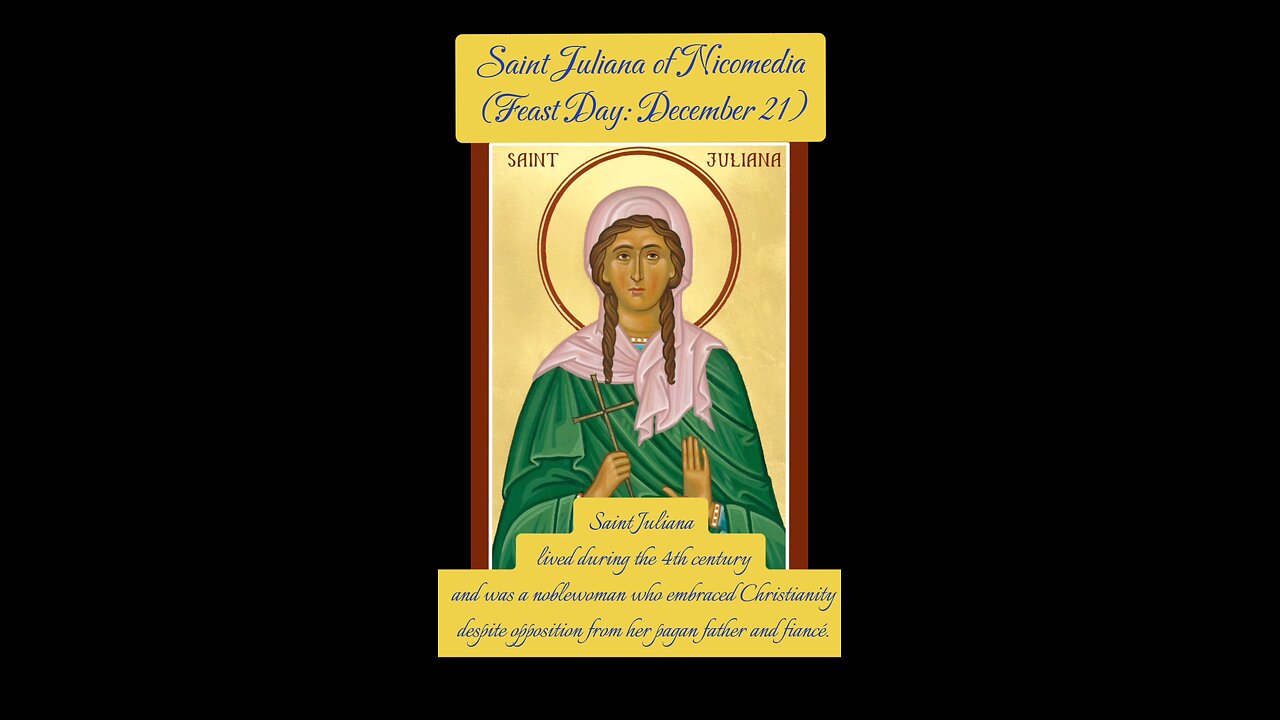 Saint Juliana of Nicomedia – The Martyr of Faith and Strength