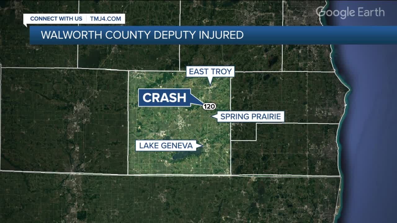 Walworth County sheriff's deputy injured during pursuit