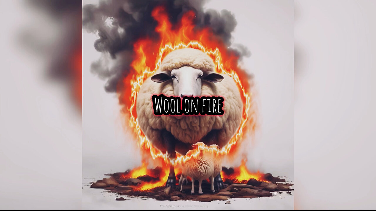 Wool on fire