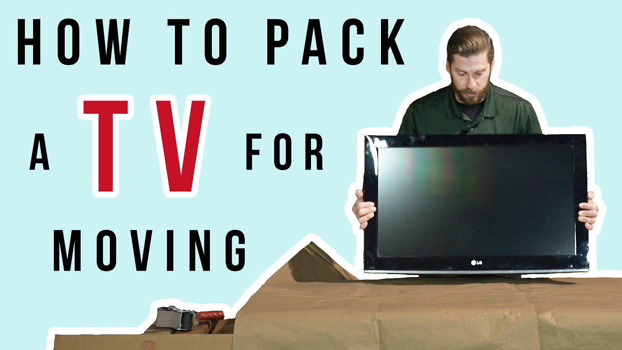 How to Pack & Protect Your Flat Screen TV for Moving 📺 | How to Pack a TV Without the Original Box 🚚