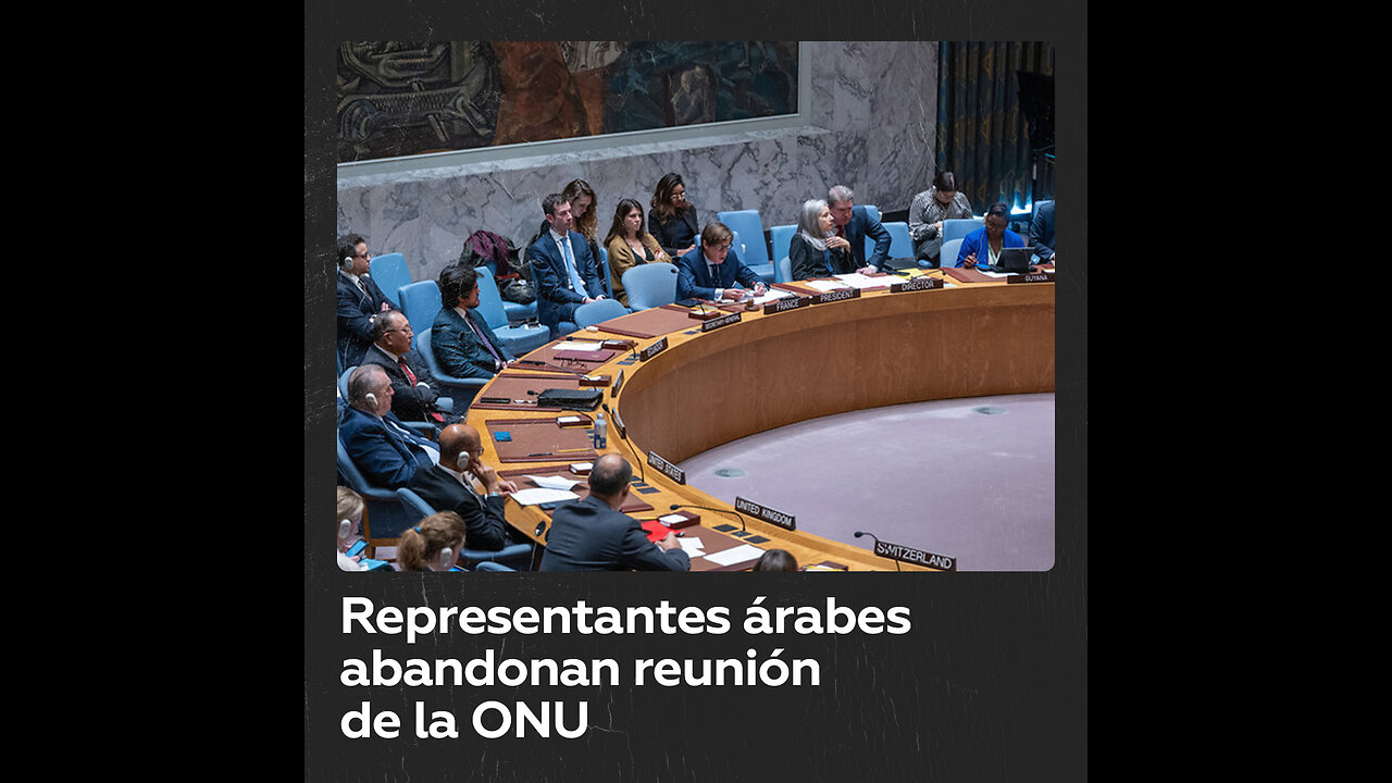 Representantes árabes abandonan reunión de la ONU durante discurso israelí