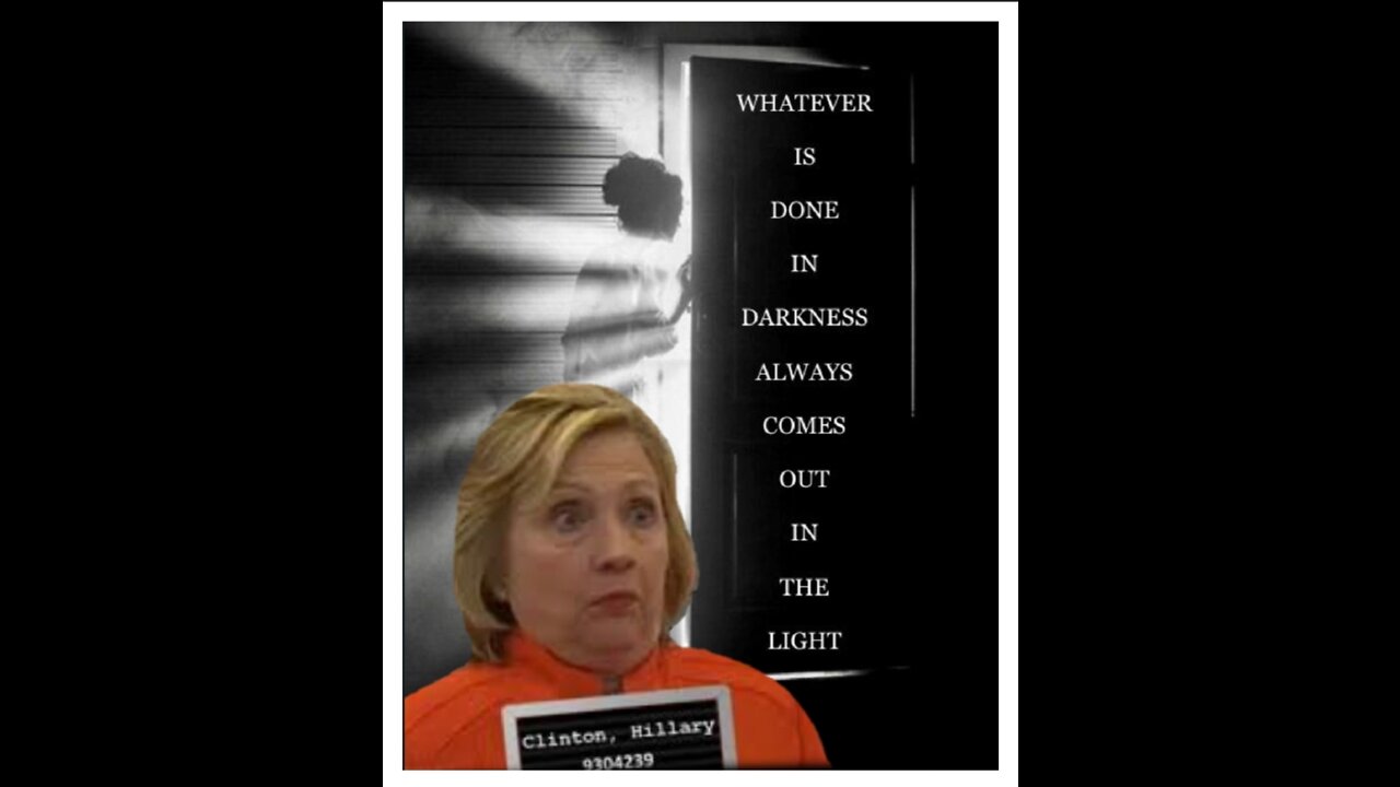 ⚠️"CROOKED HILLARY CLINTON "EVERYTHING DONE IN DARKNESS ALWAYS COMES TO LIGHT"⚠️