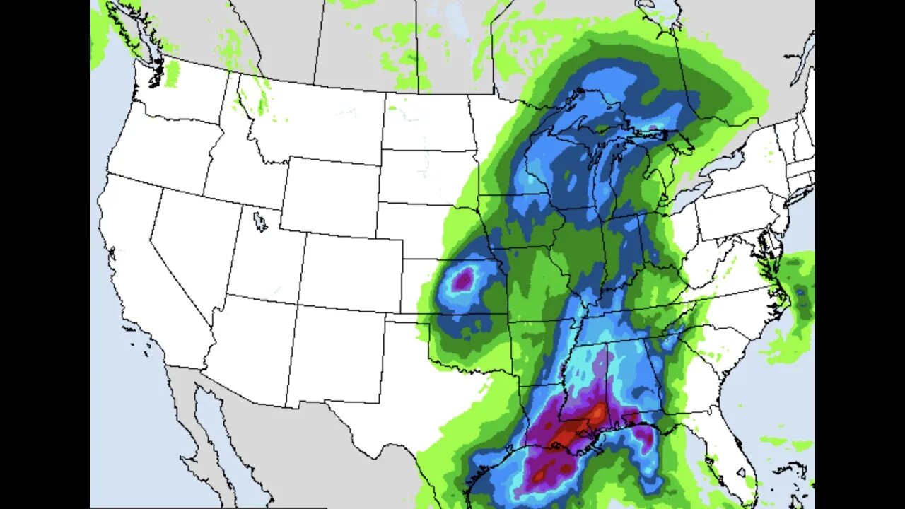 Breaking: "MASSIVE RAIN STORMS FOR THE UNITED STATES"