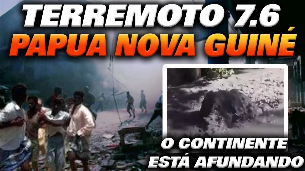 Terremoto em Papua Nova Guine, o Continente se Liquefaz