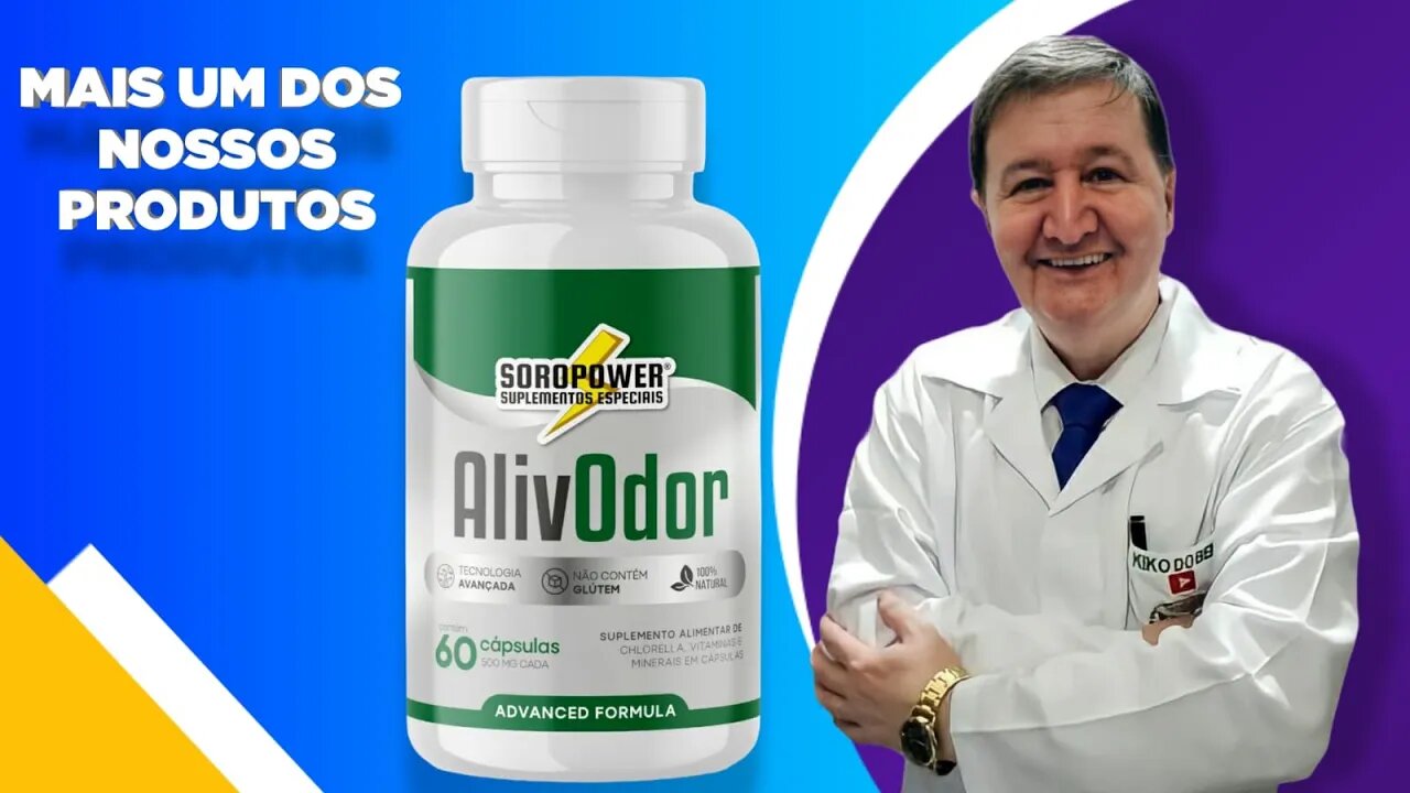 AlivOdor Desodorante INTERNO 100% natural "Pum cheiroso" suor axilas mau hálito sovaco e muito mais