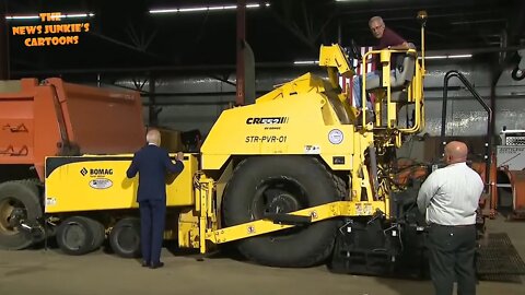 Biden's awkward tour at La Crosse Municipal Transit Utility.