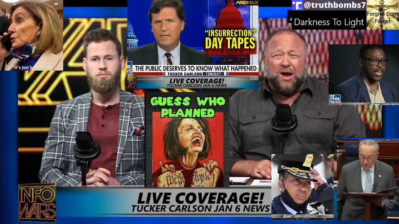 3/8/2023 FULL LATE NIGHT BROADCAST: Alex Jones Provides Live Coverage Of Tucker Carlson’s Next Jan. 6 Exposé