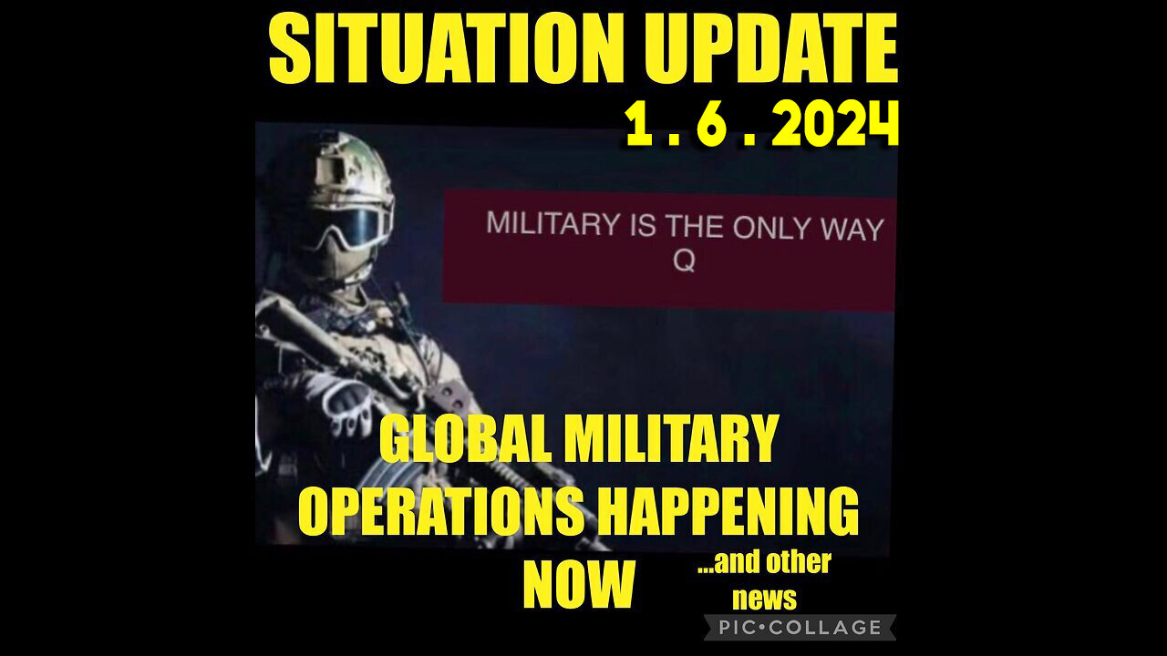 Situation Update 1.6.24 ~ Trump Return - White Hat Intel ~ Juan O Savin. SGAnon Intel