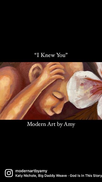 “I Knew You” Painting, Baby in Womb, Jeremiah 1:5, Baby Painting, Baby Art, Nursery Wall Art