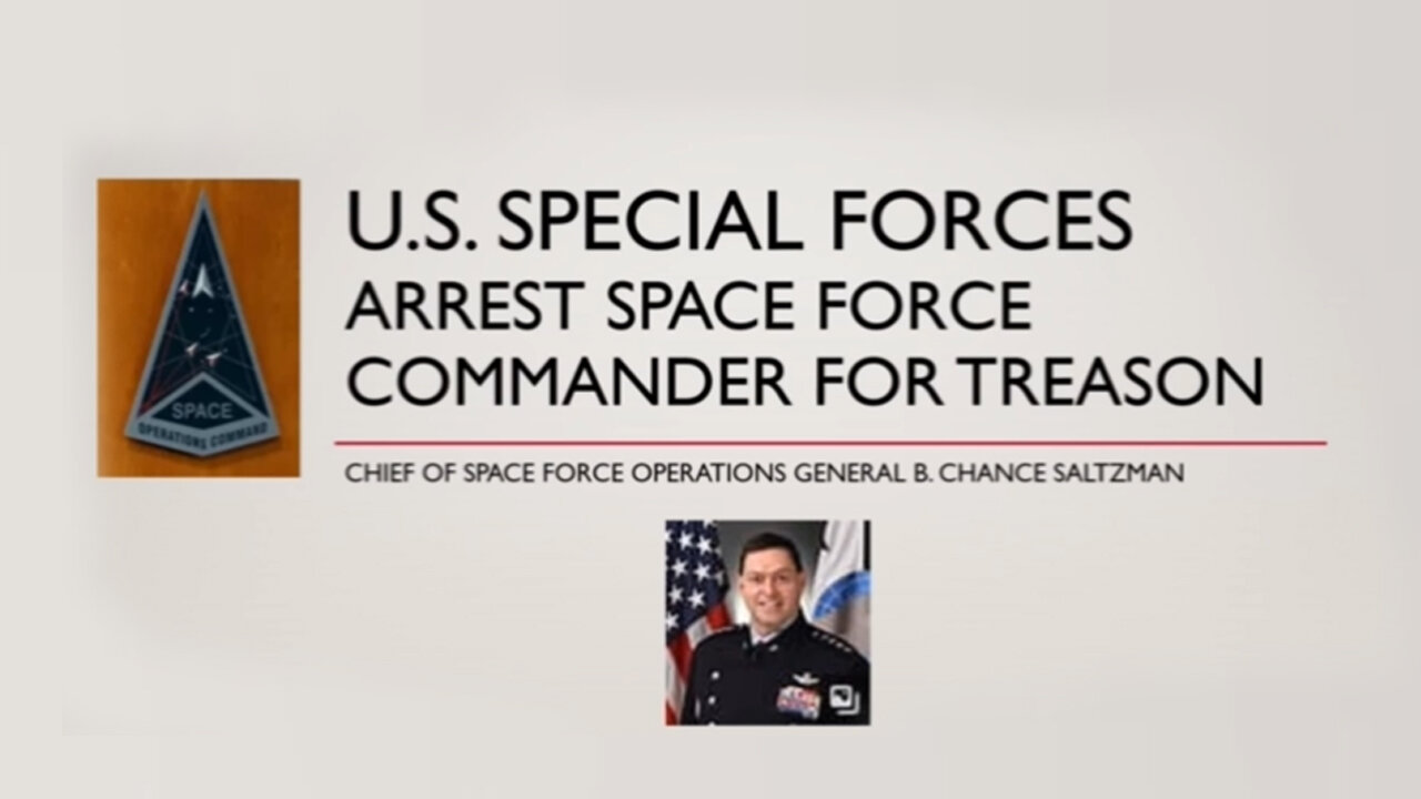 Space Force Commander Arrested for Treason