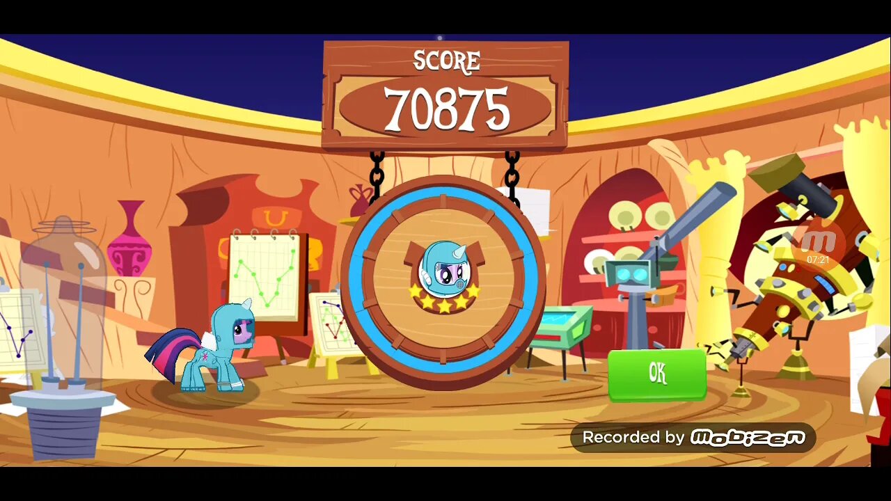 BEHOLD!!! Twilight Sparkle IN SPACEEEEEE!!! / Also evil Robots are attacking Ponyville!