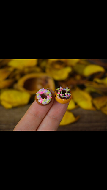 We'll make insanely delicious doughnuts for dolls with our daughter / polymer clay molding / DIY