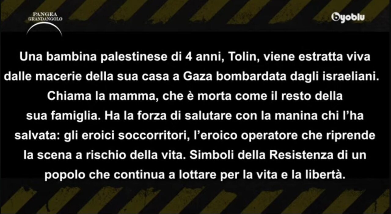 GAZA, PALESTINA: Bambina 4 anni estratta via dalle macerie, bombe Israele 2024