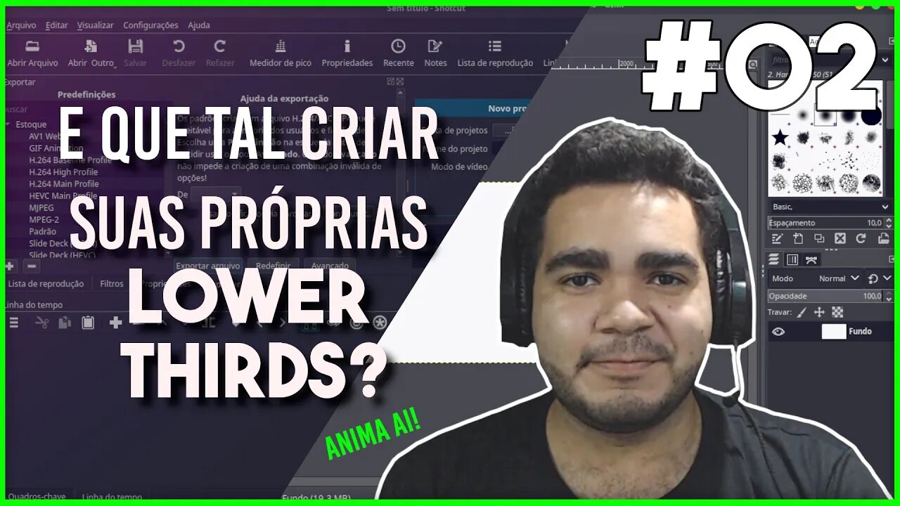 Como fazer LOWER THIRD com softwares Open Source #02