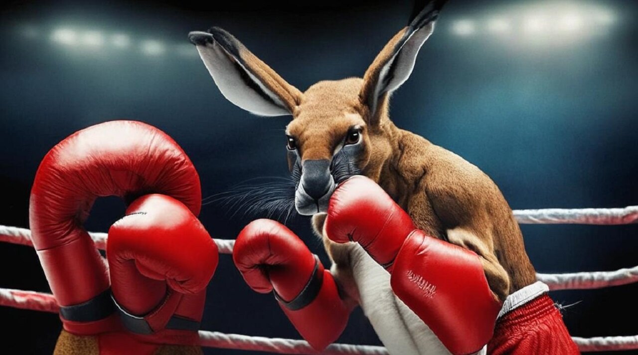 Kangaroo vs. man: who is stronger?