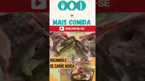 Rocambole de carne moída - domingo às 19:00 hs em nosso canal .#rocambole #maiscomida