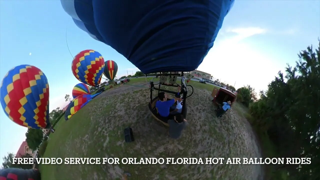 Orlando Florida Hot Air Balloon Ride FREE VIDEO SERVICE