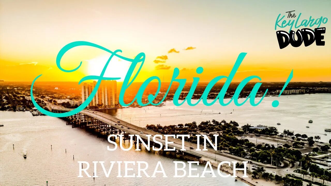 🌅 Florida! Amazing Singer Island, 🏝 Riviera Beach Sunset 🏝| DJI Mini 3 Pro