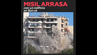 Misil impacta en un edificio en Beirut